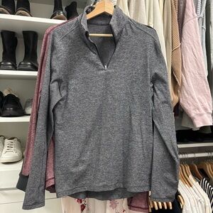 Lululemon Soft Jersey Half Zip Grey